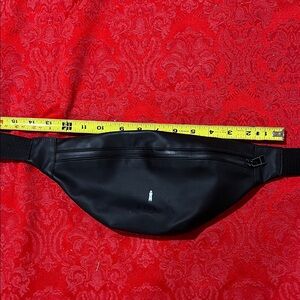 Rains Charcoal Black Waterproof Crossbody Bag Adjustable Strap Shoulder Waist Ba